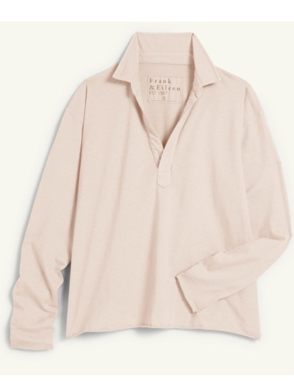Frank & Eileen Patrick Popover Henley Heritage Jersey in Antique Pink